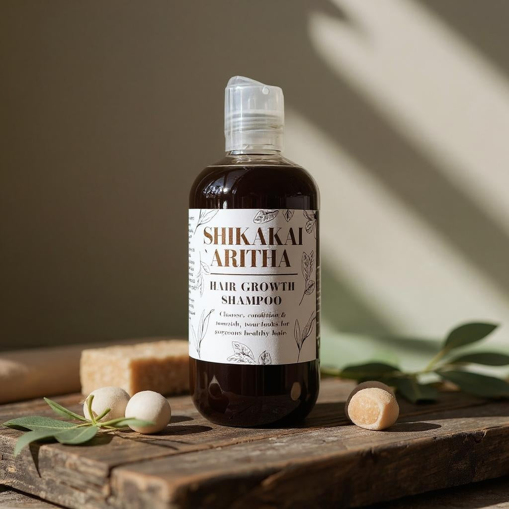 Shikakai & Aritha Hair Growth Shampoo – Natural Scalp Cleanser for Thicker, Fuller Hair